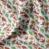 Coated  Cotton ARLO White / Forest Multicolored